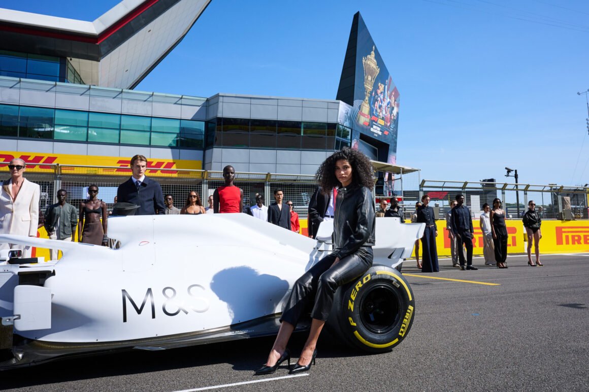 Marks & Spencer stages Silverstone’s first pit lane fashion show